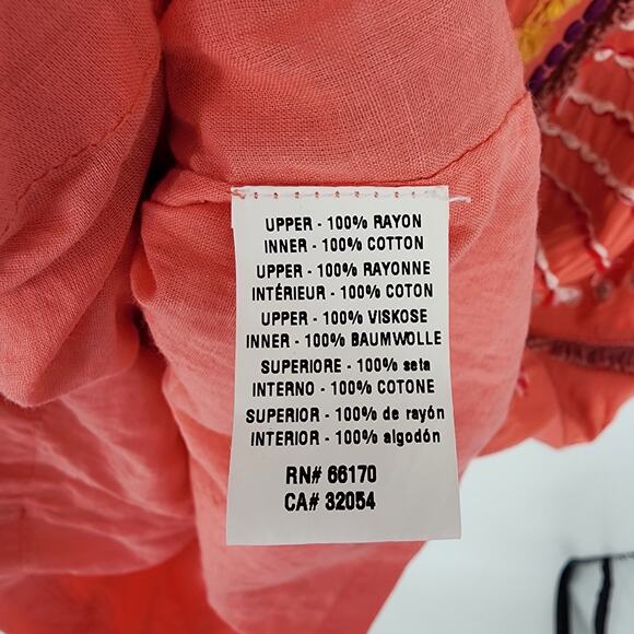 Anthropologie Bl^nk Reveka Embellished Shift Dress XSP London Beaded Fringe Mini - Picture 12 of 13